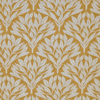 Birna Honey - Curtain fabric with Yellow botanical print