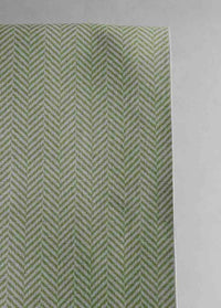 Hugo Khaki - Curtain fabric, abstract Green herringbone pattern