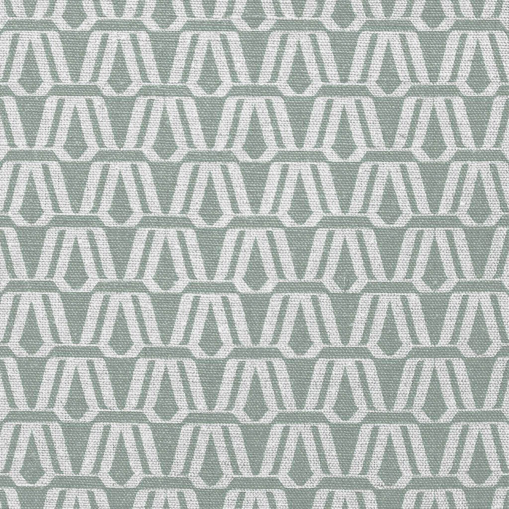 Ilva Dusty Pink - Fabric with Abstract sage green pattern