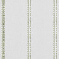 Imogen Moss - curtain fabric with Green striped print