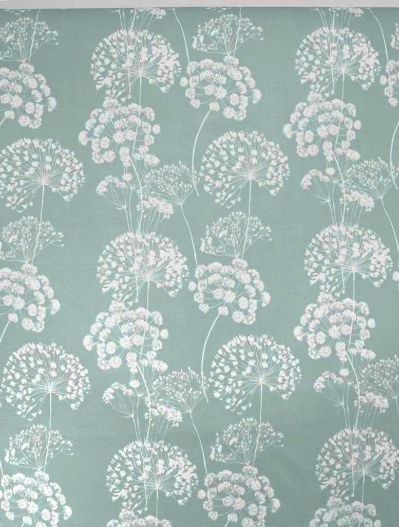 Erleen INV Sage - Curtain fabric with Green and botanical print