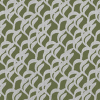 Edlyn Khaki - Curtain fabric with Green abstract botanical print