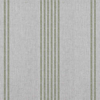 Brea Khaki - Natural fabric with Striped Green print