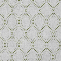 Sara-NAT Khaki - Curtain fabric with Green abstract print