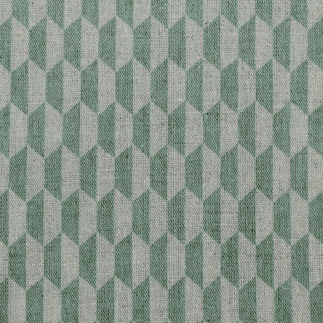 Lana Jade Mist - Fabric for curtains, Green-Blue Print