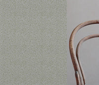 Green Abstract Linen Curtain Fabric - Freeda Khaki - Natural base fabric.