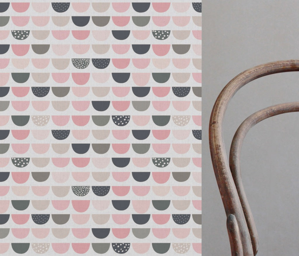 Zippo Pink - White Linen fabric, Pink pattern - Kids print!