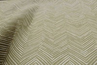 Lulu-Moss - White fabric with Moss Green Print. Abstract Print, Linen Mix