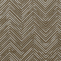 Lulu Umber - White fabric with Brown Print. Abstract Print, Linen Mix