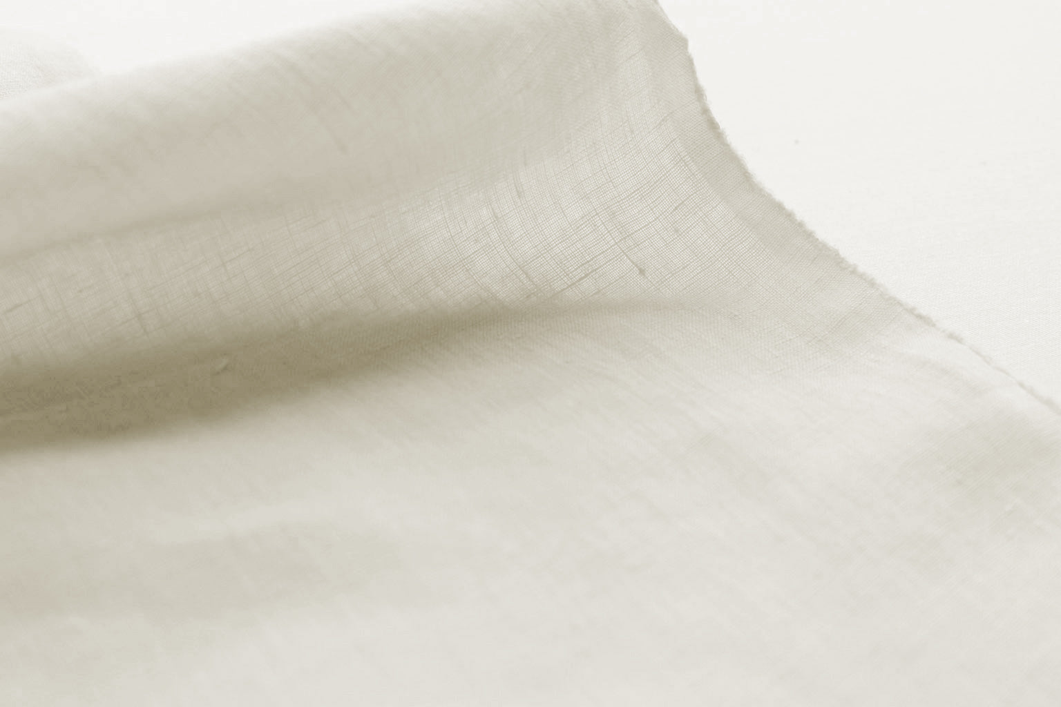 Fine Light Weight Linen for Sheer and Voile linen curtains. Off-White Colour.