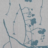 Berry Marine - Botanical Blue print on Linen Cotton fabric