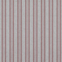 Pink Striped Linen Curtain Fabric - Olga Dusty Pink - Natural base fabric.
