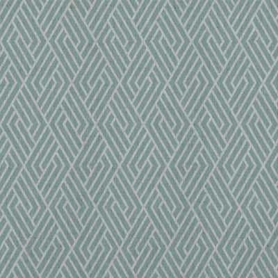 Vera Duck Egg - Natural curtain fabric, Light Blue contemporary print