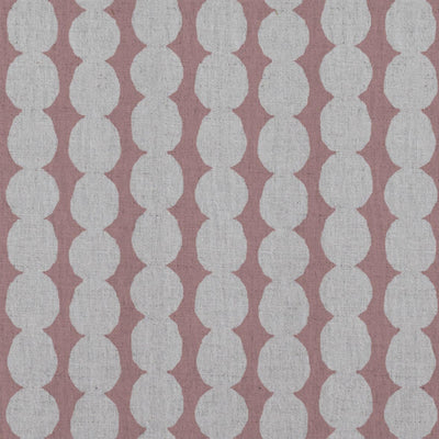 Pink Abstract Linen Curtain Fabric - Telita Dusty Pink - Natural base fabric.