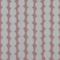 Pink Abstract Linen Curtain Fabric - Telita Dusty Pink - Natural base fabric.