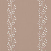 Shena New Blush INV - White fabric with botanical Pink inverted print