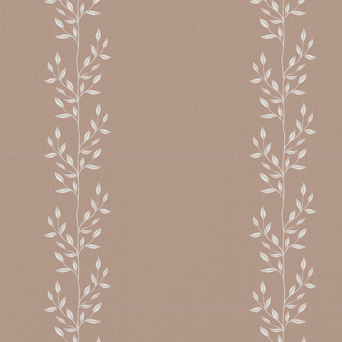 Shena New Blush INV - White fabric with botanical Pink inverted print