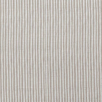 Maisa Pastel Brown - Linen curtain fabric, Light Brown stripes