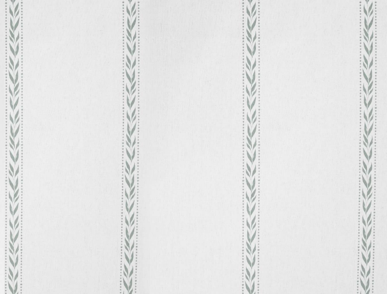 Helena Meadow - curtain fabric with Green striped print