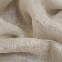Mette Oatmeal - 300 cm wide sheer 100% linen fabric