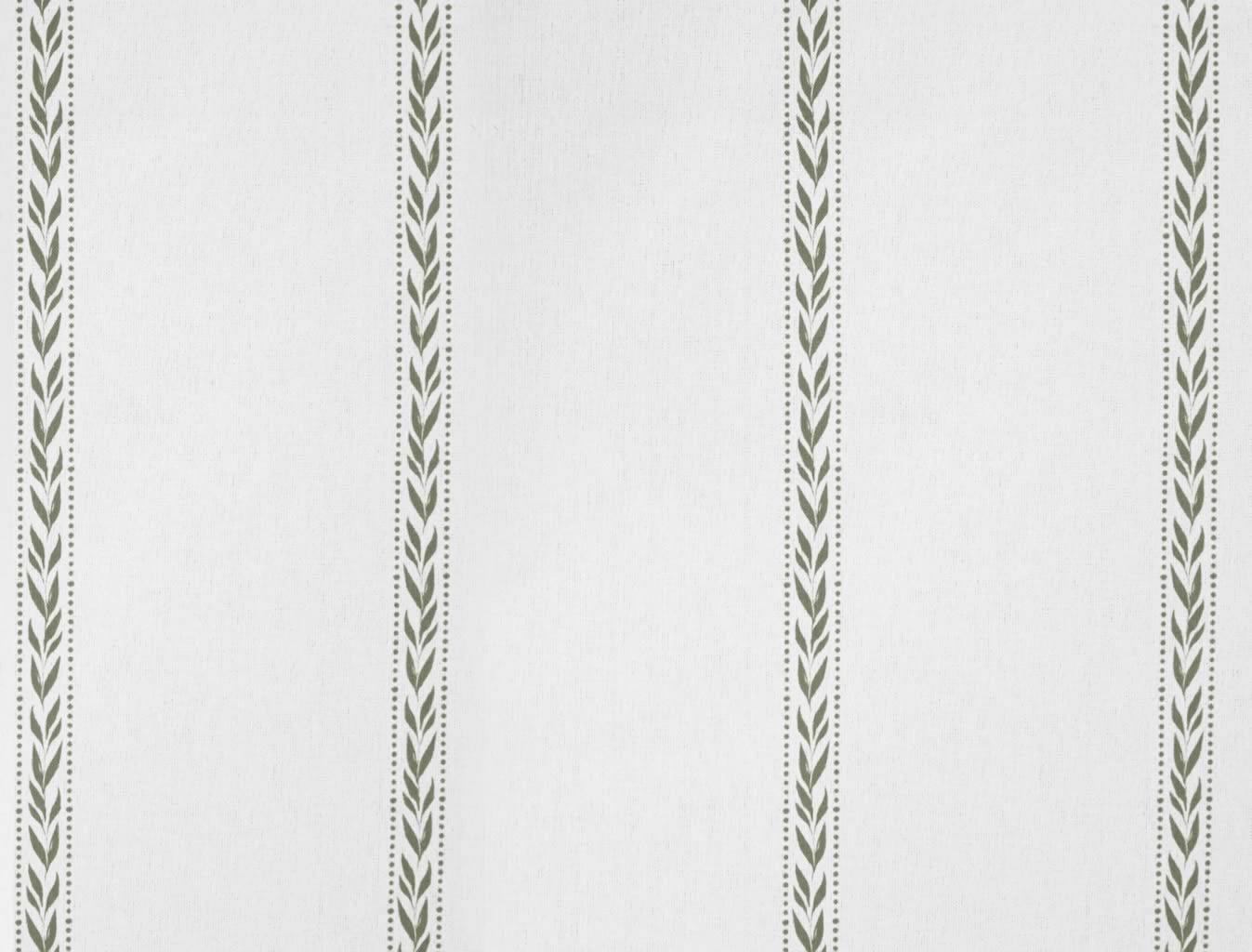 Helena Moss - curtain fabric with Green striped print
