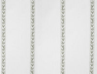 Helena Moss - curtain fabric with Green striped print