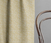 Jenna Mustard - Curtain fabric with Yellow abstract print