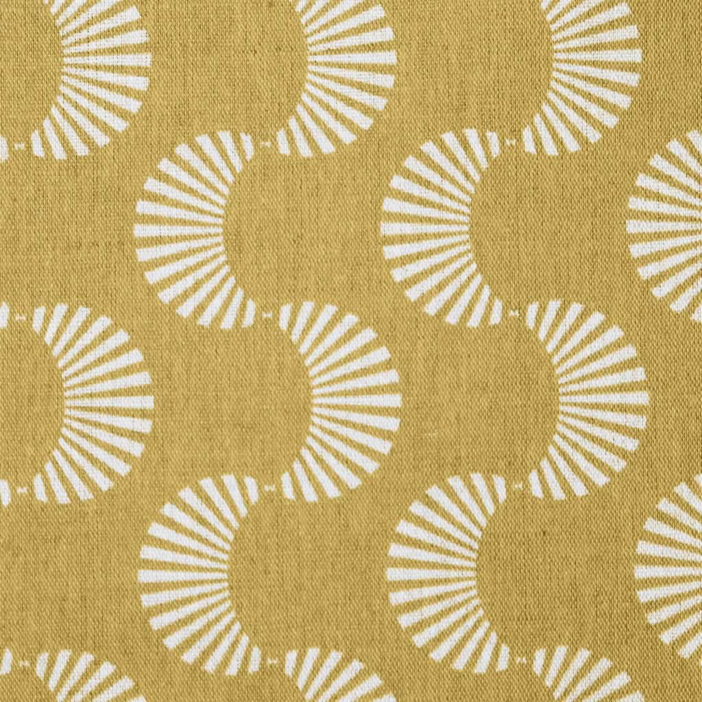 Naja Mustard - Curtain fabric with Yellow abstract print