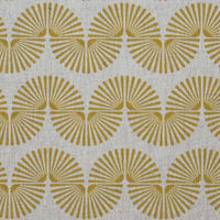 Ofira Mustard - Curtain fabric with Yellow abstract print
