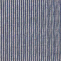 Laila Night Blue - Curtain fabric with Blue stripes