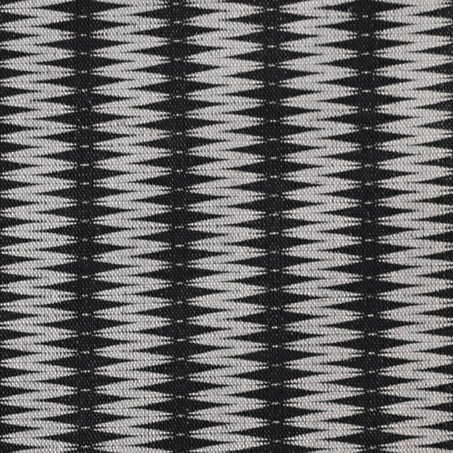 Ksenia Noir - Curtain fabric, abstract Black pattern
