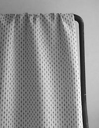Nikolet Noir - Curtain fabric, classic Black pattern