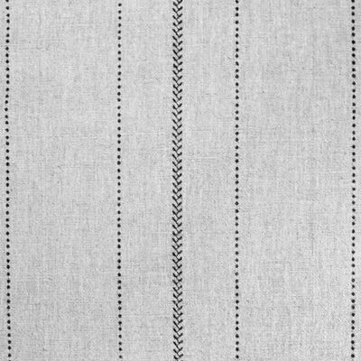 Inari Noir - Curtain fabric with Black striped print