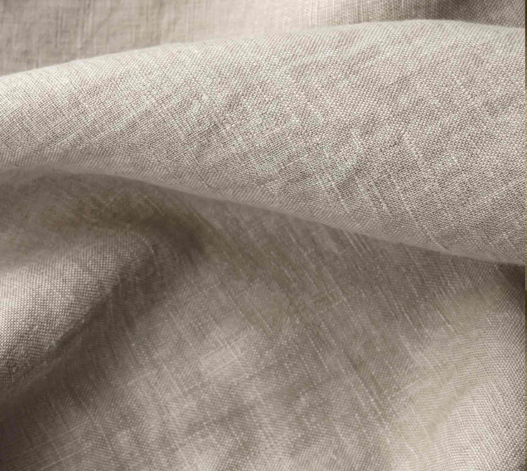 Oatmeal 100% Linen Fabric. Bea Oatmeal by Ada & Ina Fabrics