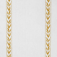 Helena Ochra - curtain fabric with Yellow Orange striped print