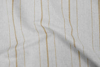 Inari Ochra - Curtain fabric with Orange Yellow striped print