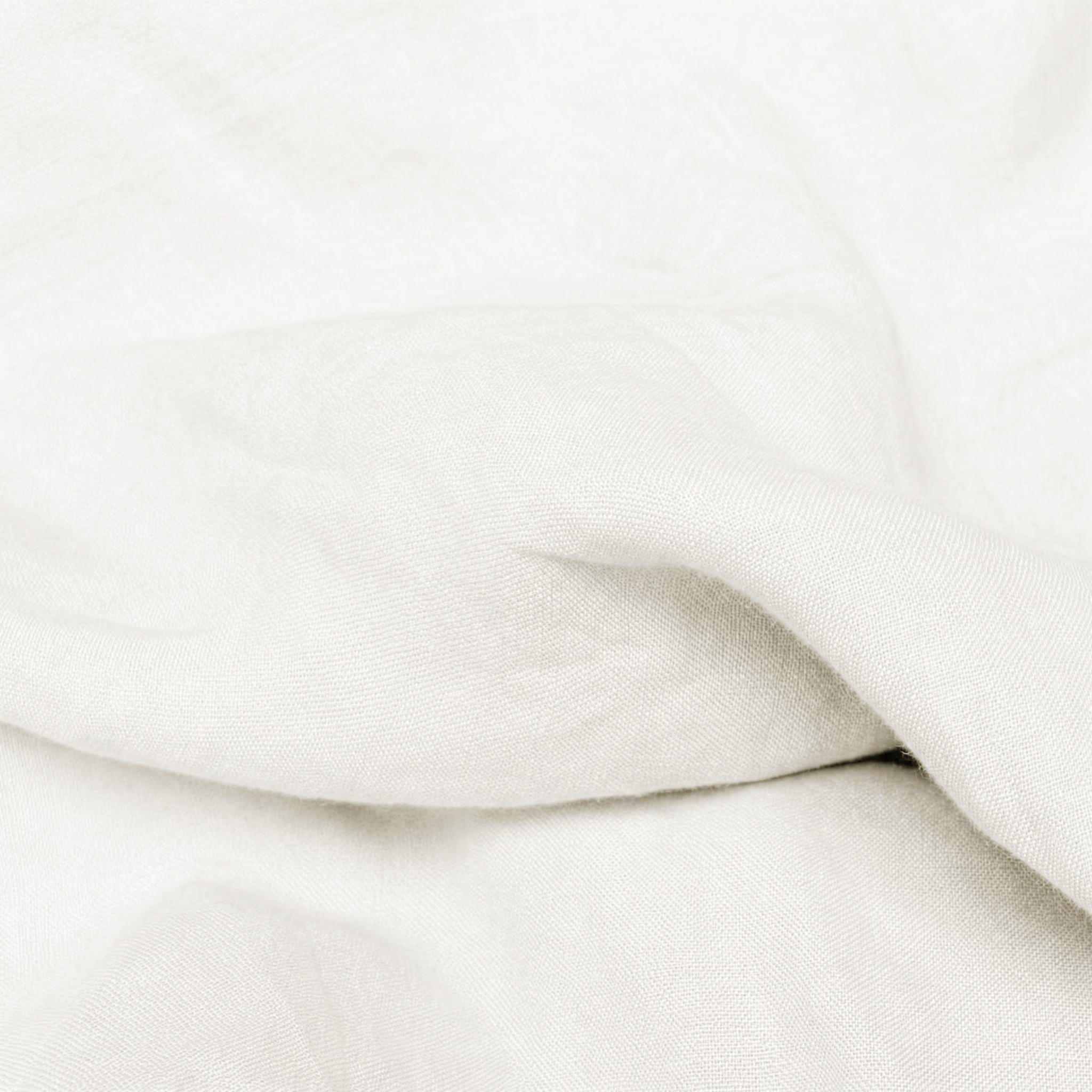 Off white Linen Fabric - close-up. Mariana Off-white by Ada & Ina
