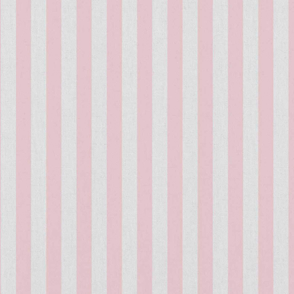 Liliana Peony-WHT - white fabric with pink striped pattern