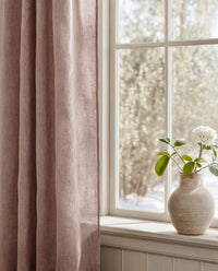 Pink Bespoke Curtain - close-up. Linara Wild Rose by Ada & Ina