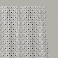 Neutral / Grey Patterned Linen Pleated Curtains - Fiona Greige Clay - White base fabric.
