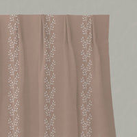 Shena New Blush INV - White fabric with botanical Pink inverted print