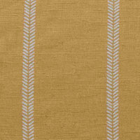 Rana Gold Ochra - Orange Yellow curtain fabric with hand drawn stripes