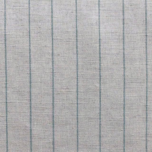Solveig Sage - Curtain fabric with Green stripes