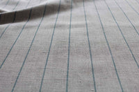 Solveig Sage - Curtain fabric with Green stripes