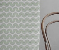 Ofira Sage - Curtain fabric with Green abstract print