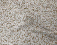 Jasmi Sand- Curtain fabric with Brown abstract print
