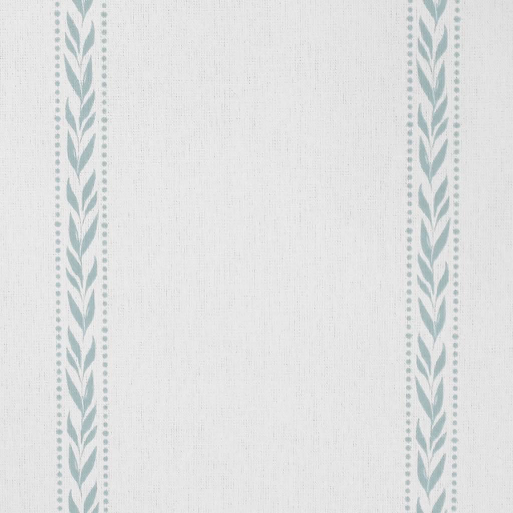 Helena Shadow Blue - curtain fabric with Light Blue striped print