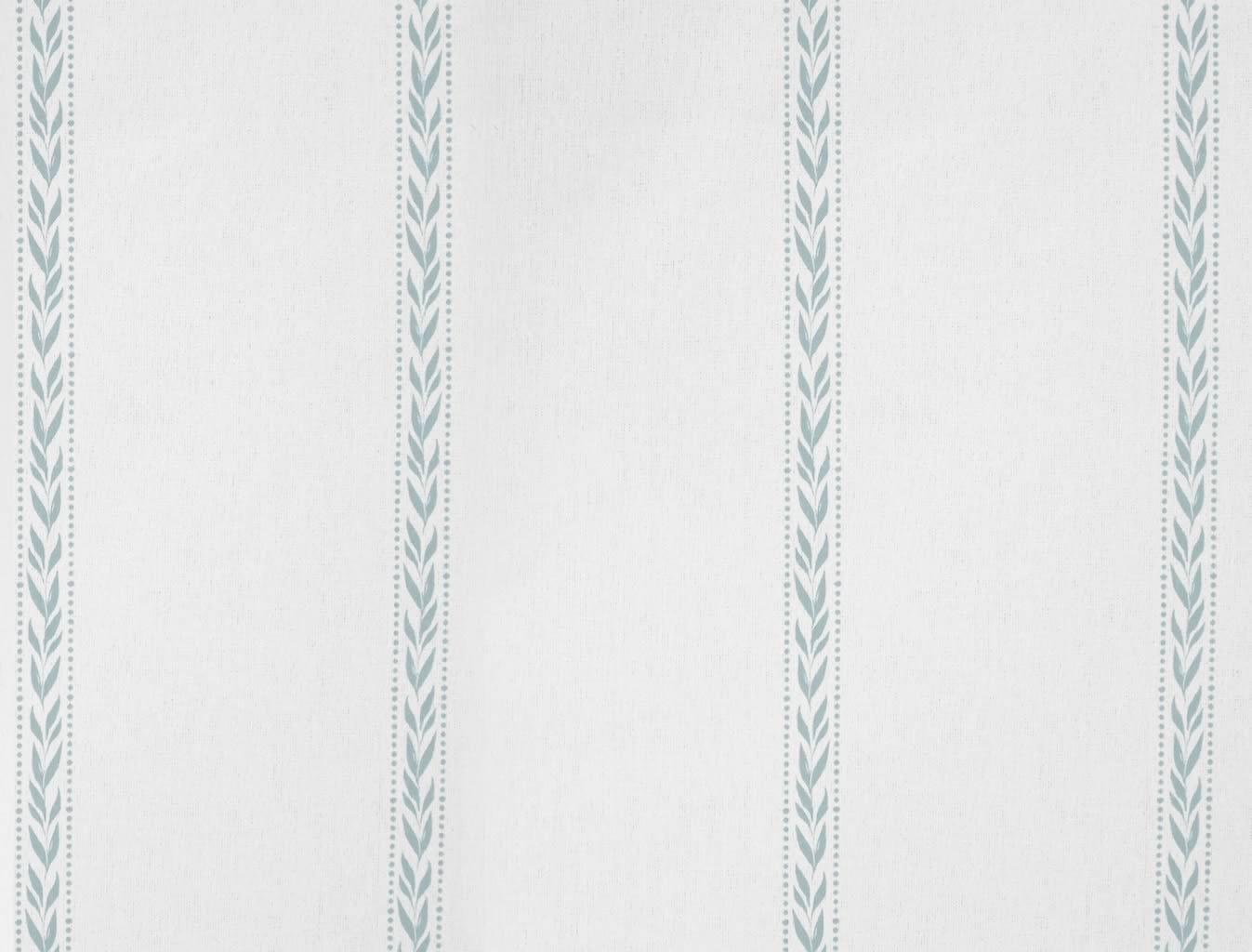 Helena Shadow Blue - curtain fabric with Light Blue striped print