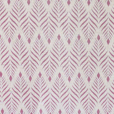 Sylvia Sweetpea - Pink abstract print on Natural fabric