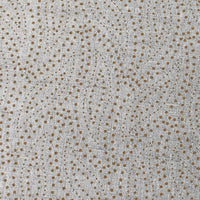 Pia Tangerine - Curtain fabric, abstract Orange leaf pattern